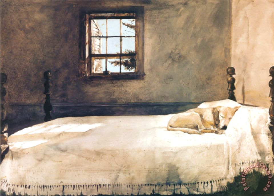 andrew wyeth master bedroom painting - master bedroom print for sale