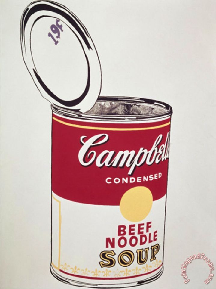 Andy Warhol Big Campbell S Soup Can C 19 Cents C 1962 painting Big