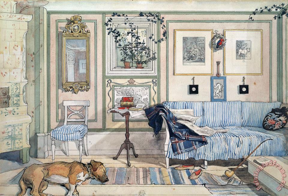 Carl Larsson Cosy Corner painting Cosy Corner print for sale