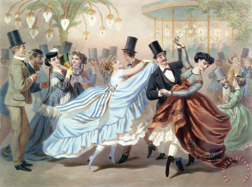 Charles Vernier Waltz At The Bal Mabille Avenue Montaigne Paris