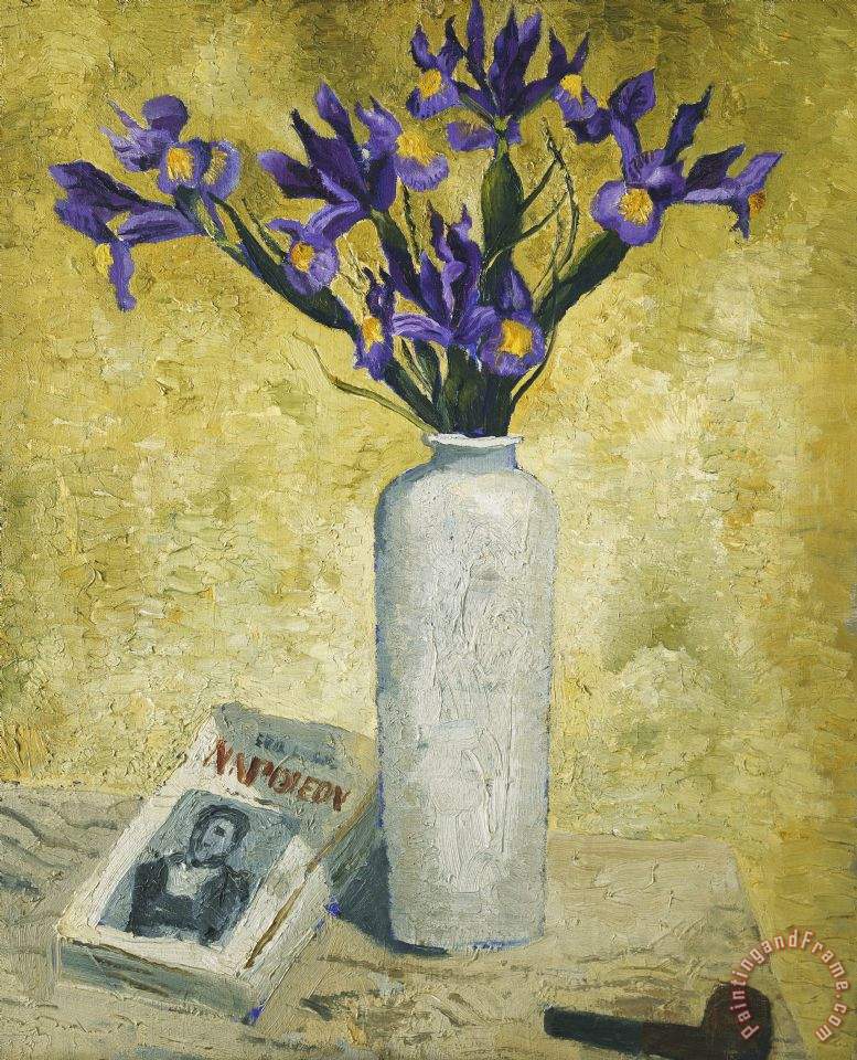 Christopher Wood Irises In A Tall Vase painting Irises In A Tall Vase