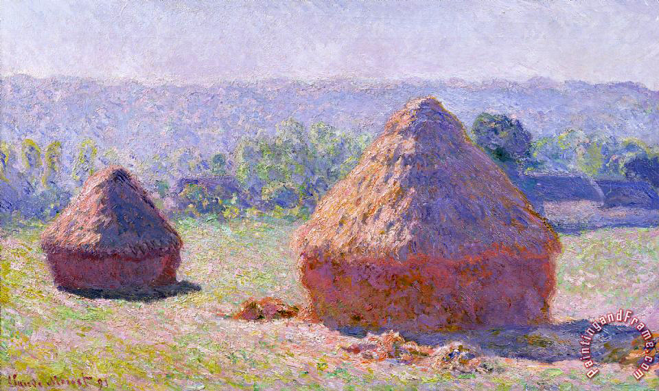 Claude Monet The Haystacks painting - The Haystacks print for sale