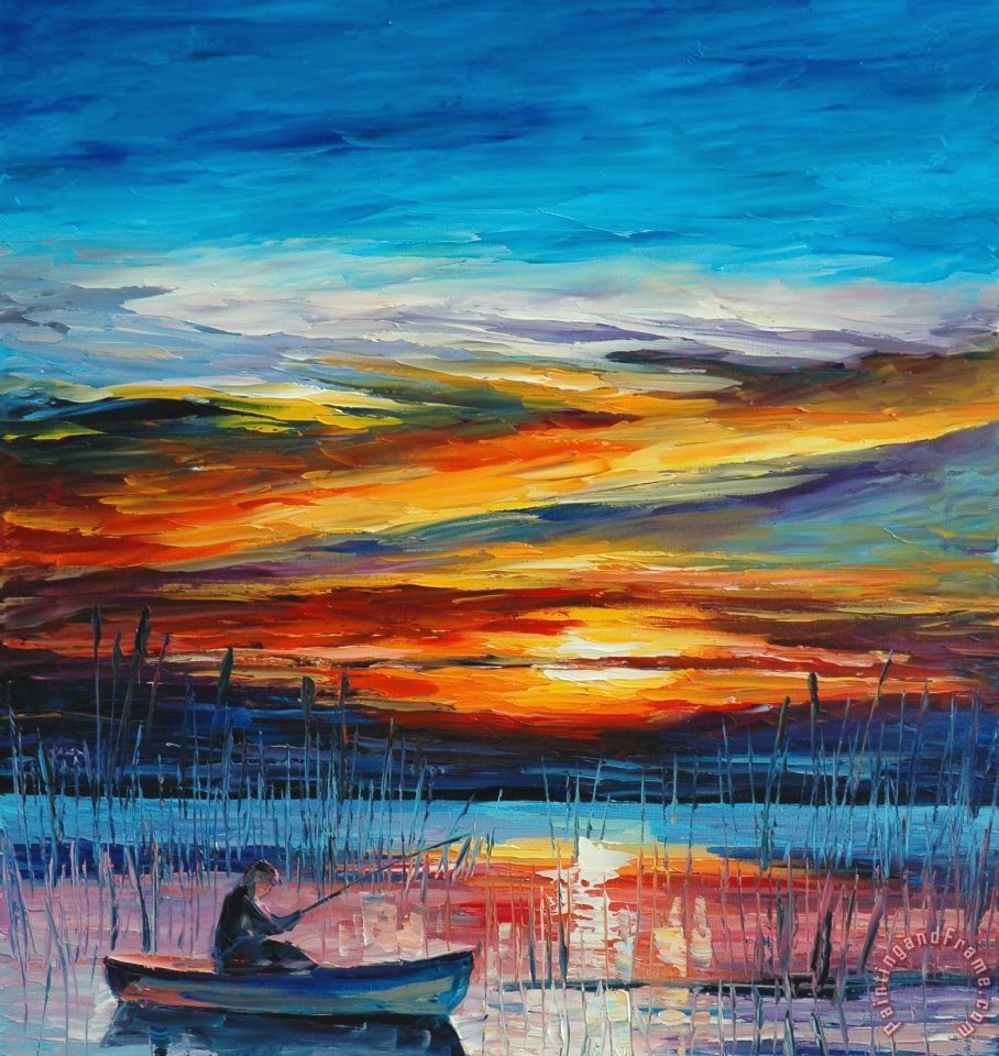 Leonid Afremov Florida Everglades painting Florida Everglades print