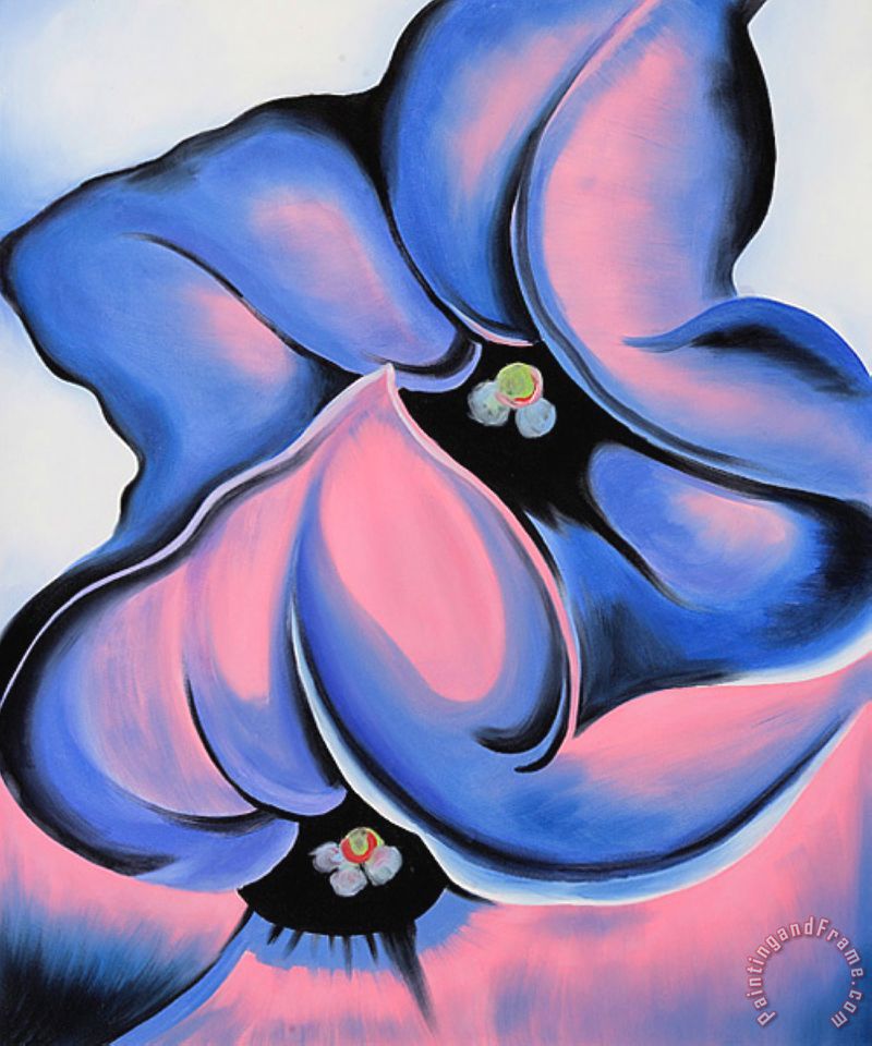 O'keeffe Purple Petunia painting Purple Petunia print for sale
