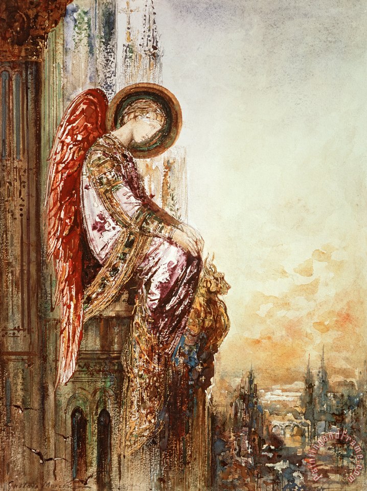 Gustave Moreau Angel Traveller Painting Angel Traveller Print For Sale