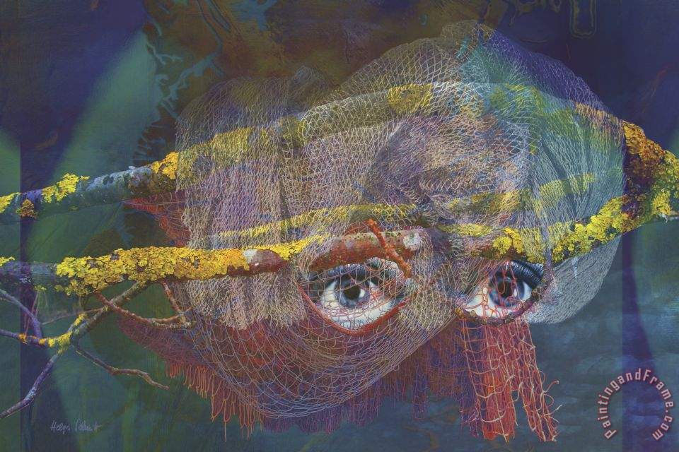 Helga Schmitt Blowfish painting Blowfish print for sale