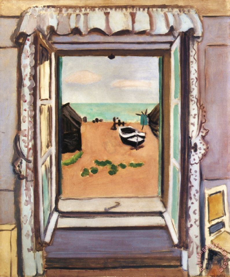 Henri Matisse Open Window Etretat 1920 painting Open