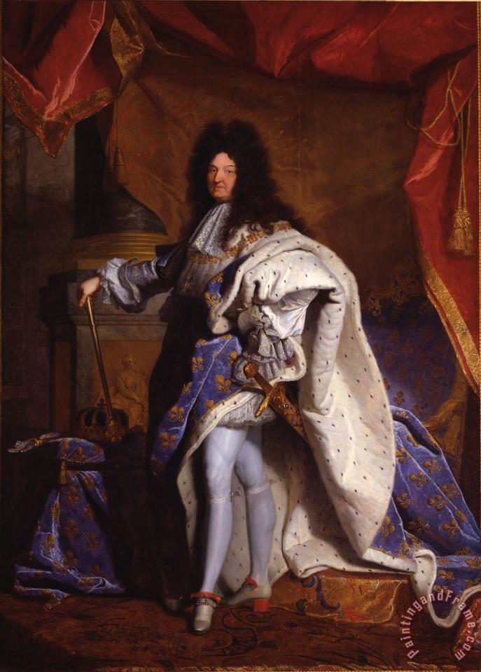 Hyacinthe Rigaud Louis Xiv, Roi De France (1638 1715) Art Painting for