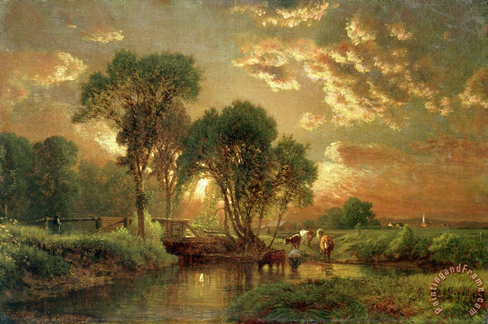 Inness Medfield Massachusetts painting - Medfield Massachusetts print