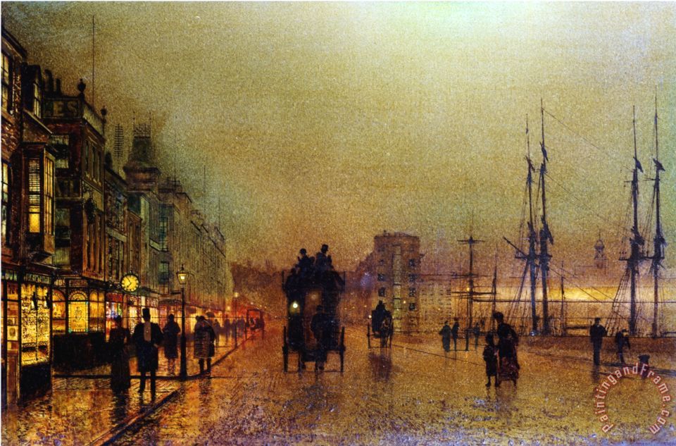 John Atkinson Grimshaw Glasgow painting Glasgow print for sale