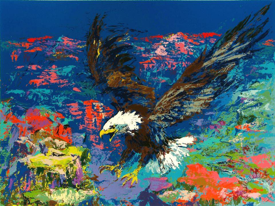 Leroy Neiman American Bald Eagle painting - American Bald Eagle print