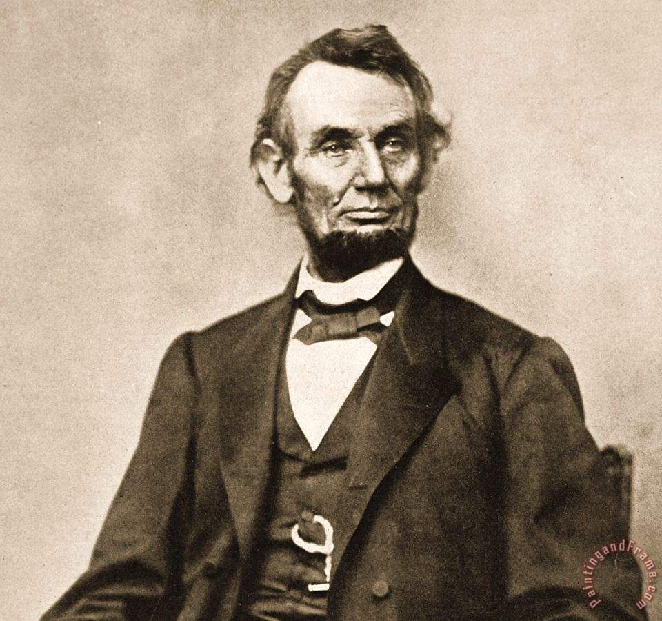 Mathew Brady Portrait Of Abraham Lincoln painting Portrait Of Abraham