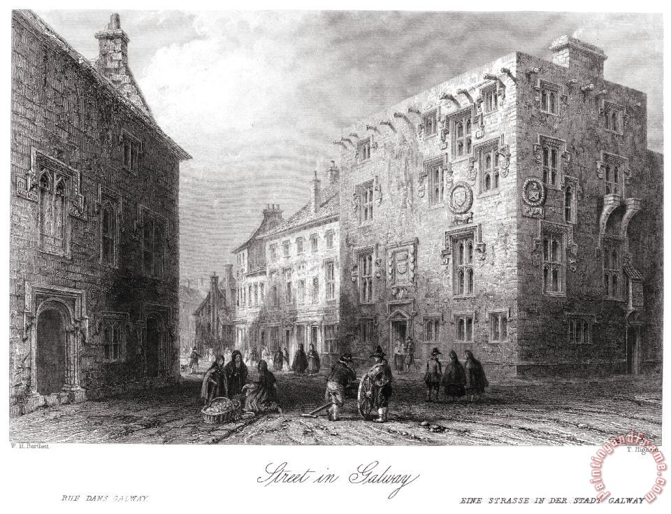 Others IRELAND GALWAY, c1840 painting IRELAND GALWAY, c1840 print