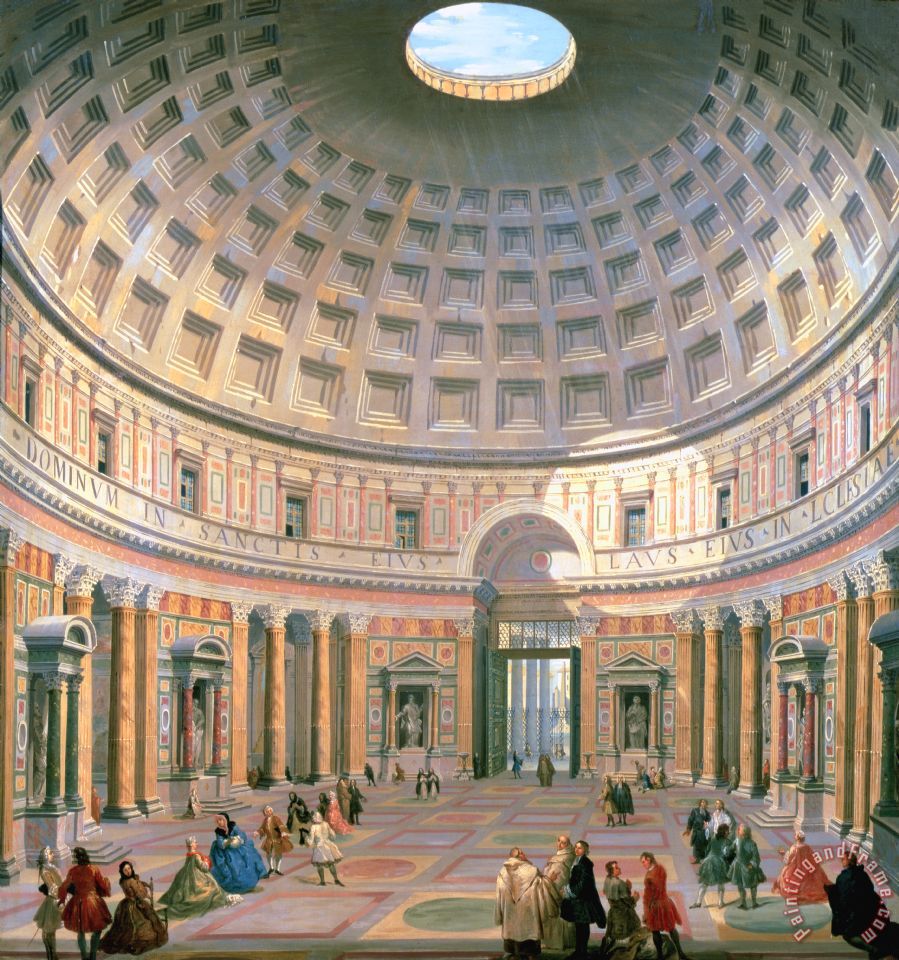 Panini Interior Of The Pantheon painting - Interior Of The Pantheon