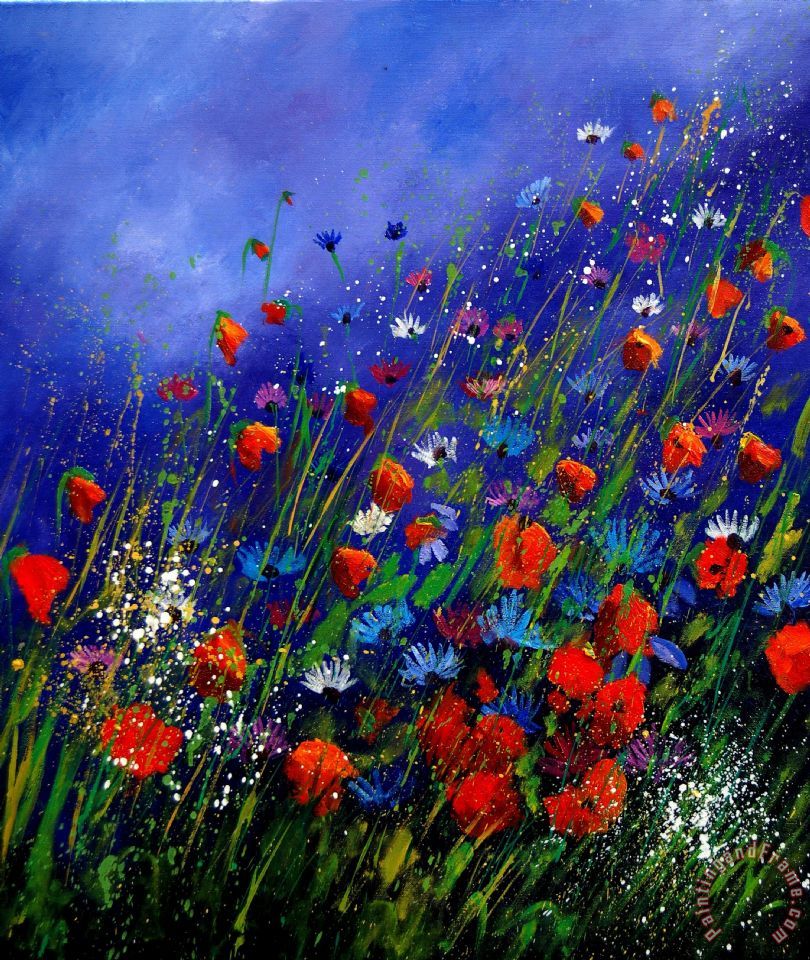 Pol Ledent Wildflowers 78 painting - Wildflowers 78 print for sale