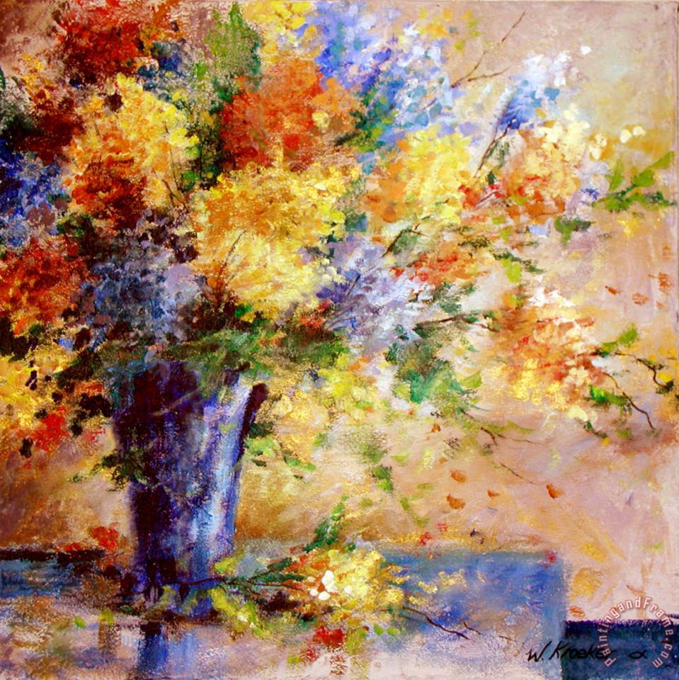 Wendy Kroeker August Flowers painting August Flowers print for sale