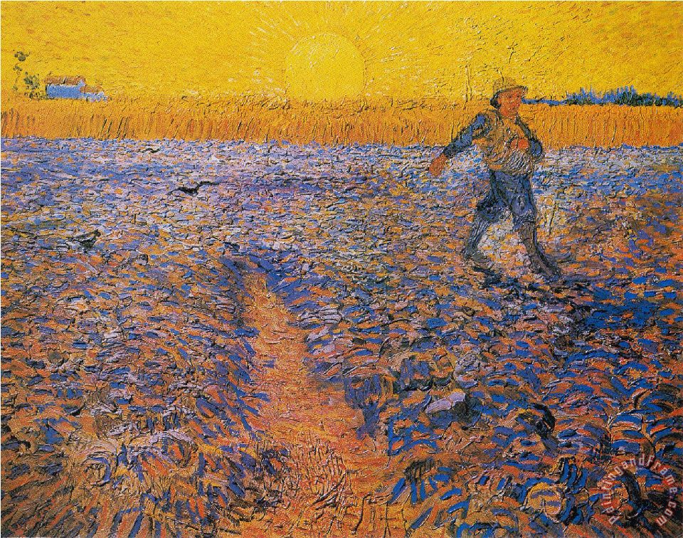 Vincent van Gogh Sower at Sunset Ii painting - Sower at Sunset Ii print