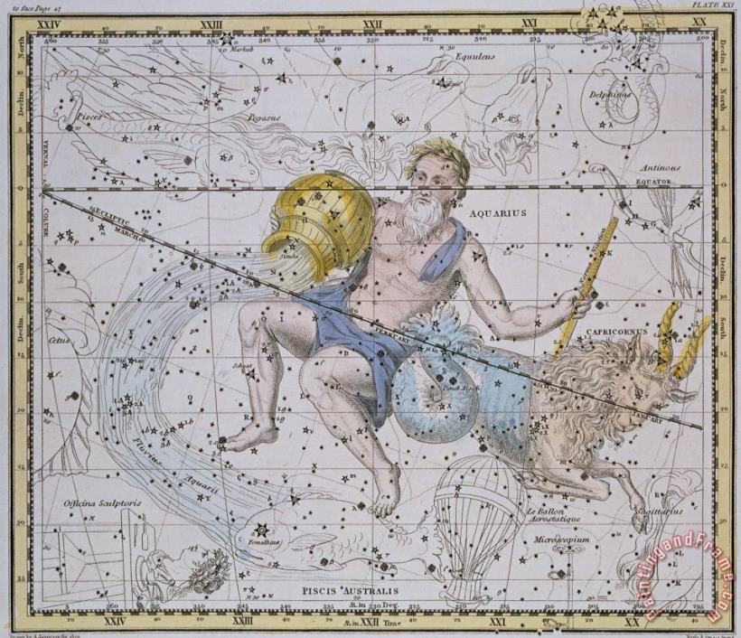 Aquarius and Capricorn painting - A Jamieson Aquarius and Capricorn Art Print