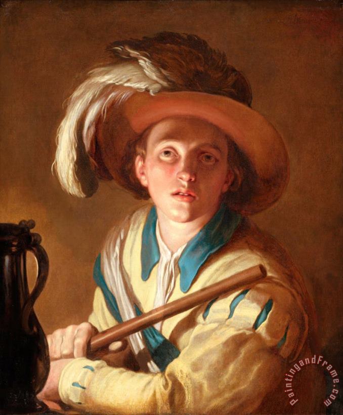 Abraham Bloemaert The Flute Player Art Painting