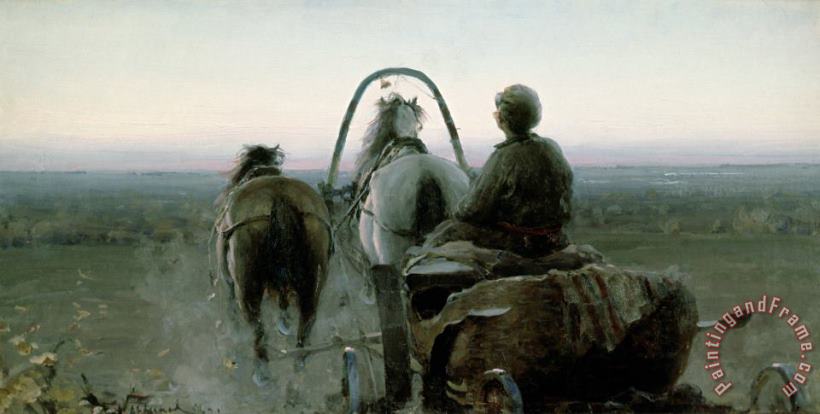 The Return Journey painting - Abram Efimovich Arkhipov The Return Journey Art Print