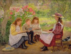 Ada Shirley Fox Lesson in the Garden