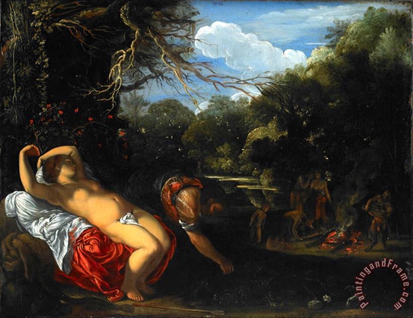 Apollo And Coronis painting - Adam Elsheimer Apollo And Coronis Art Print