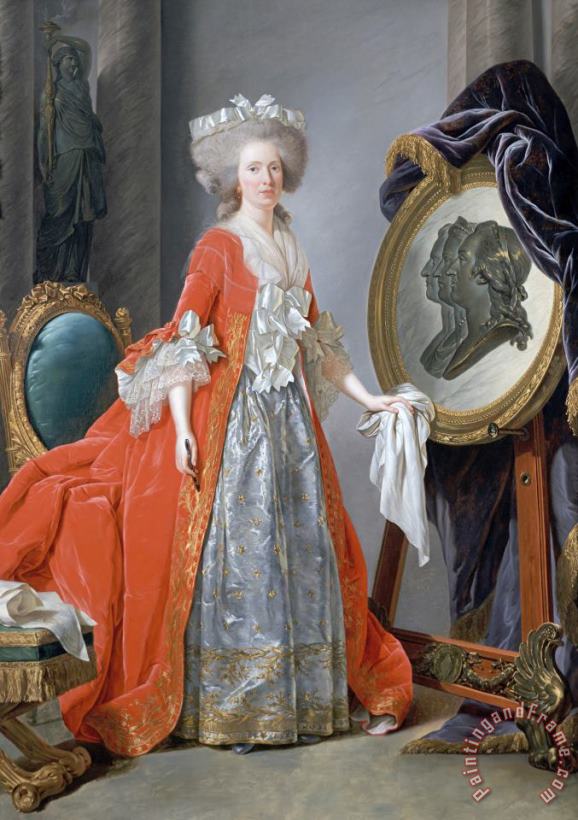 Adelaide Labille-Guiard Madame Adelaide Art Painting
