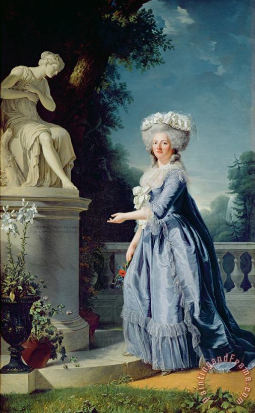 Portrait of Marie-Louise Victoire de France painting - Adelaide Labille-Guiard Portrait of Marie-Louise Victoire de France Art Print