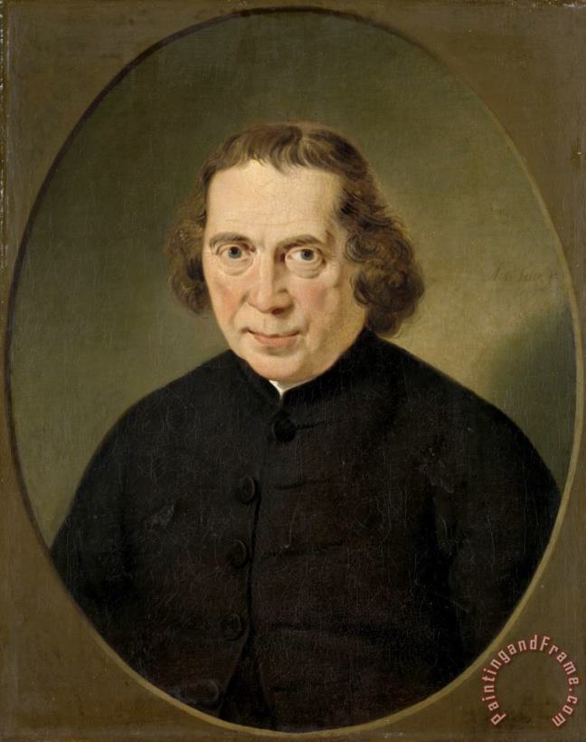 Portrait of Jan Nieuwenhuyzen painting - Adriaan de Lelie Portrait of Jan Nieuwenhuyzen Art Print