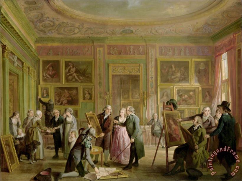 The Art Gallery of Josephus Augustinus Brentano painting - Adriaan de Lelie The Art Gallery of Josephus Augustinus Brentano Art Print