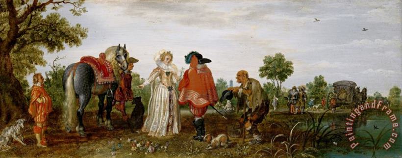 Adriaen Pietersz. van de Venne Spring (the Meeting) Art Painting