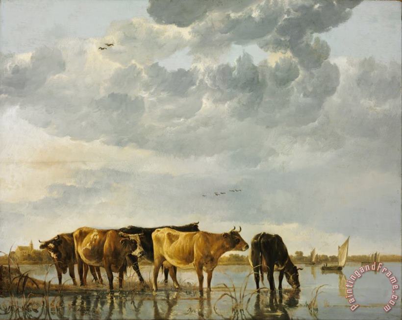 Cows in a River painting - Aelbert Cuyp Cows in a River Art Print
