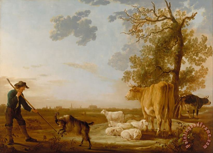 Aelbert Cuyp Landscape with Cattle Art Painting