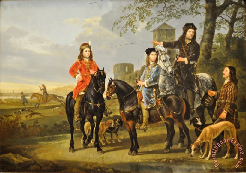 Aelbert Cuyp Starting for The Hunt Art Painting