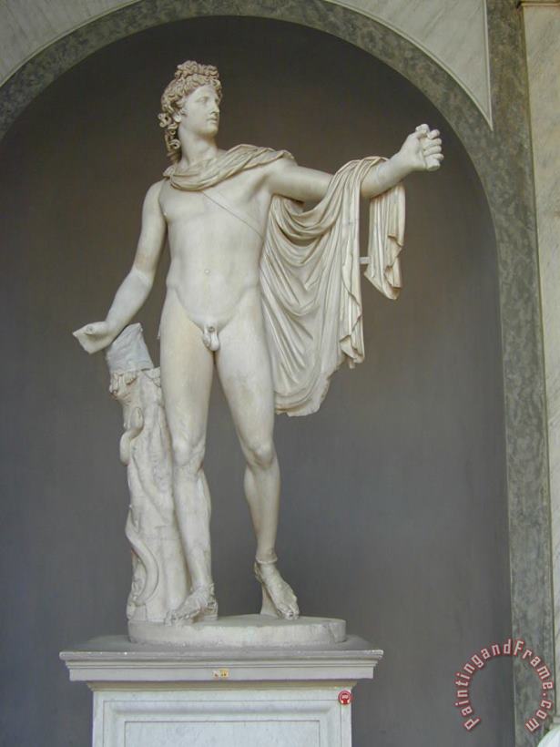 After Leochares Apollo Belvedere Art Painting