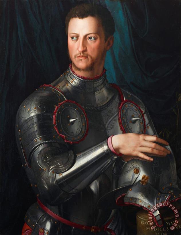 Agnolo Bronzino Cosimo I De' Medici in Armour Art Painting