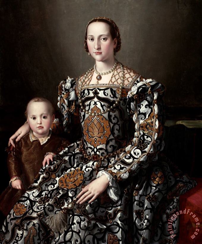 Agnolo Bronzino Eleonora of Toledo And Her Son Art Painting