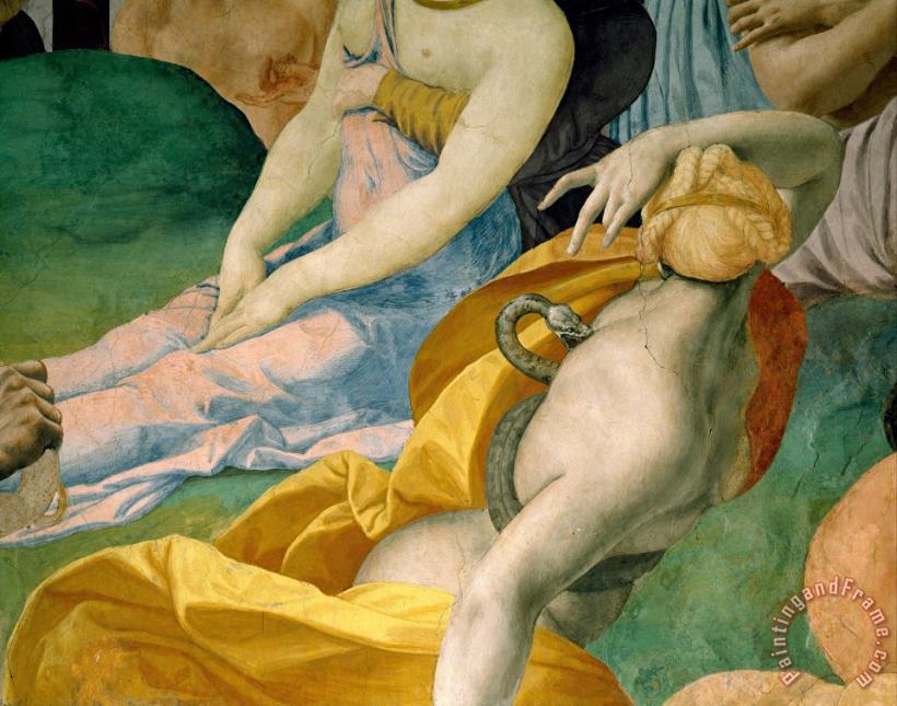 Agnolo Bronzino The Adoration of The Bronze Snake 5 Art Painting