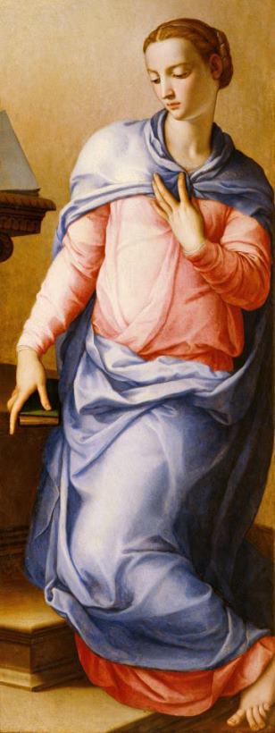 Virgin of The Annunciation painting - Agnolo Bronzino Virgin of The Annunciation Art Print