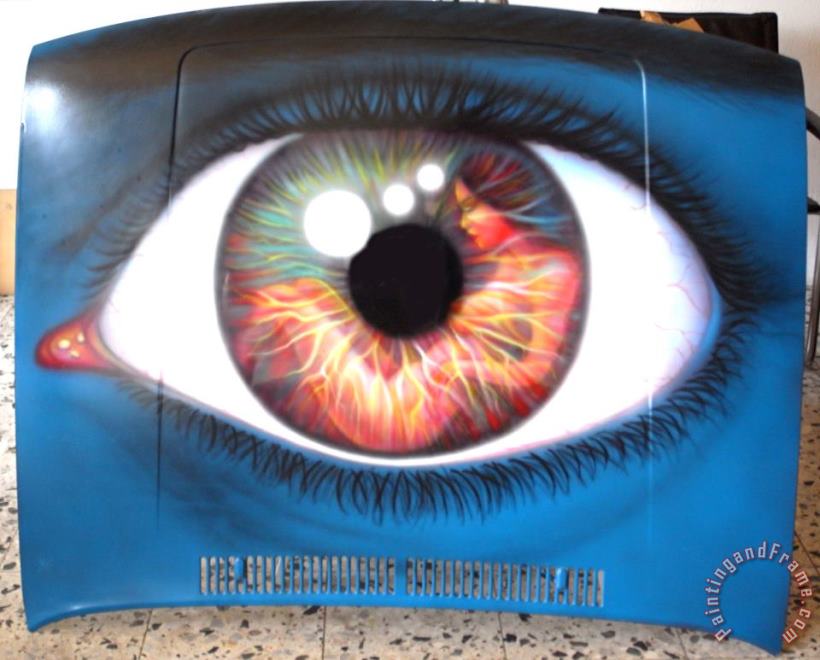 Eye painting - Agris Rautins Eye Art Print