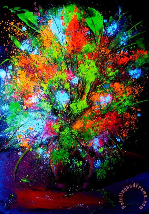 Agris Rautins Fireflowers 1 Art Painting