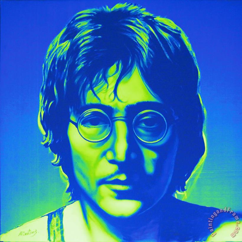 Agris Rautins John Lennon Art Painting