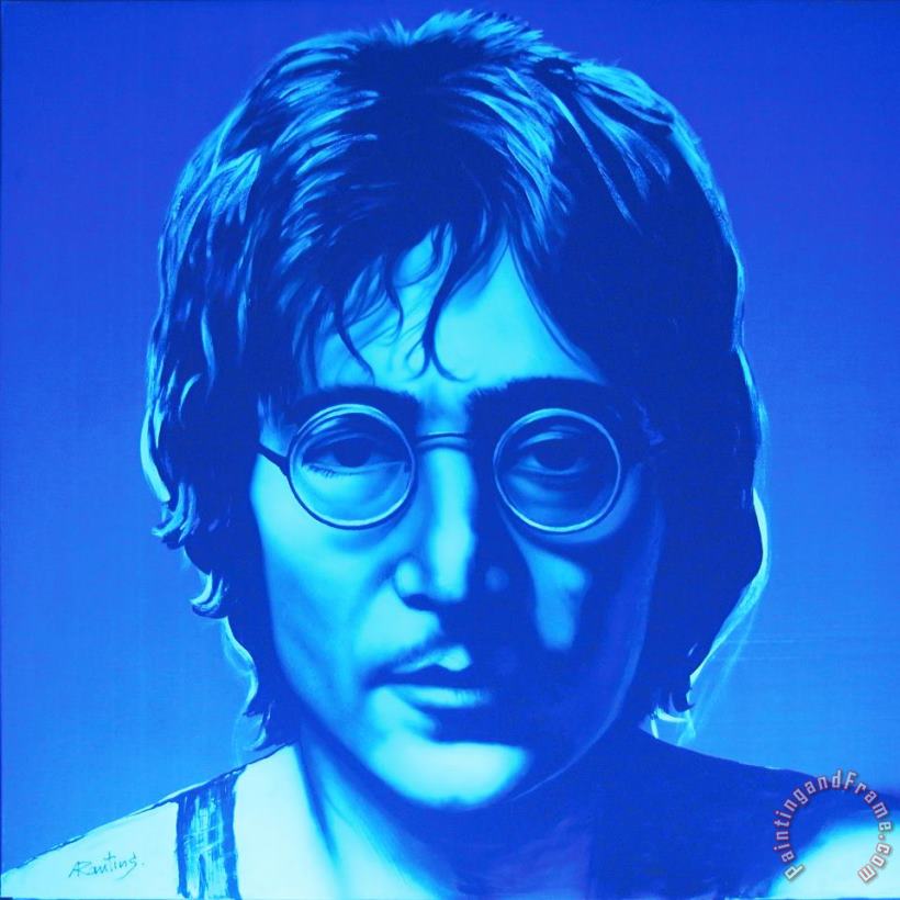 John Lennon painting - Agris Rautins John Lennon Art Print