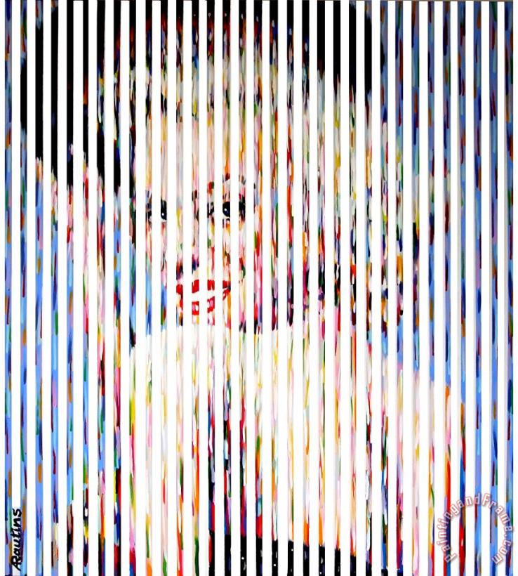 Marilyn Monroe painting - Agris Rautins Marilyn Monroe Art Print