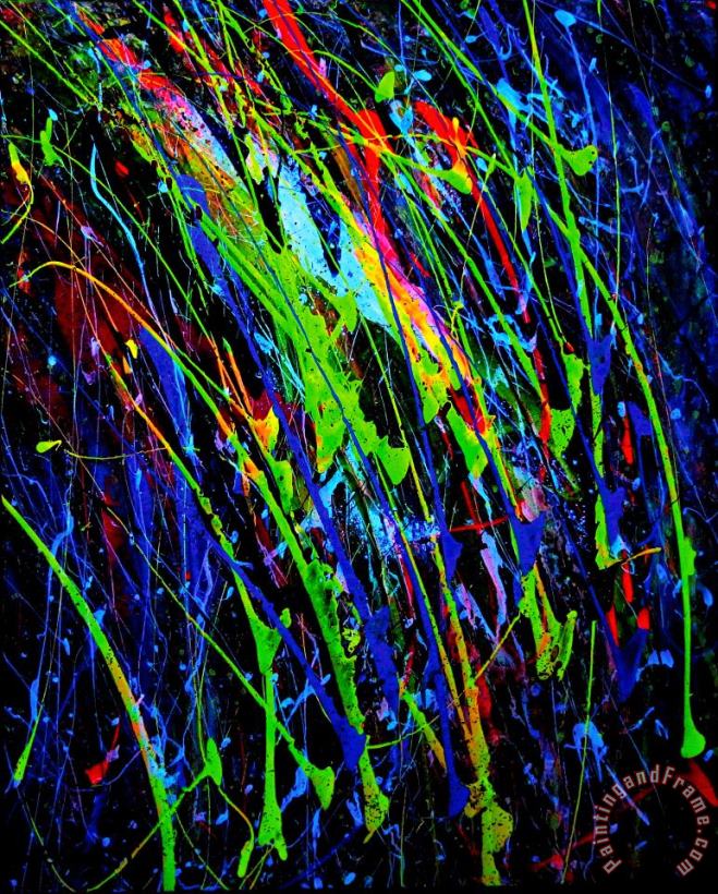 Agris Rautins Neonpainting 1-black light Art Painting