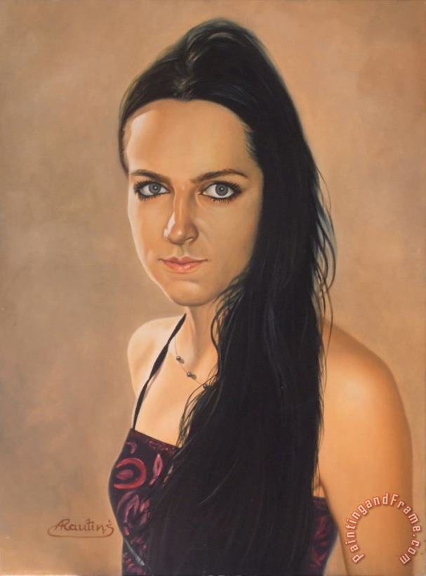 Agris Rautins Portrait of Klinta Art Painting