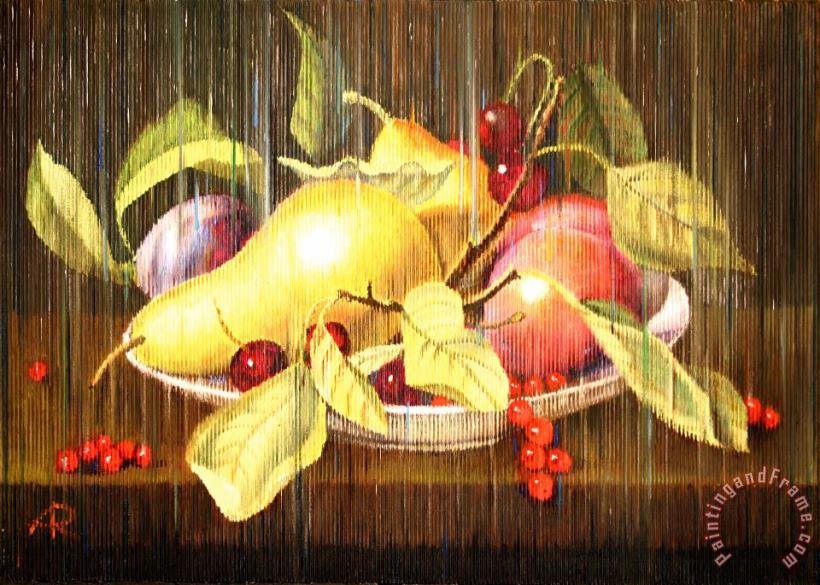 Agris Rautins Still Life with Fruits Art Painting