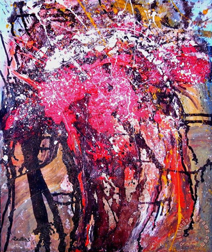 Agris Rautins The Crucified Art Painting