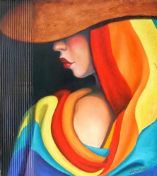 Agris Rautins Woman with Hat