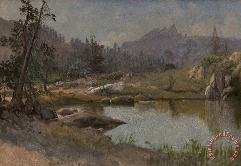 Albert Bierstadt At The Summit, Estes Park Colorado, 1870 Art Print